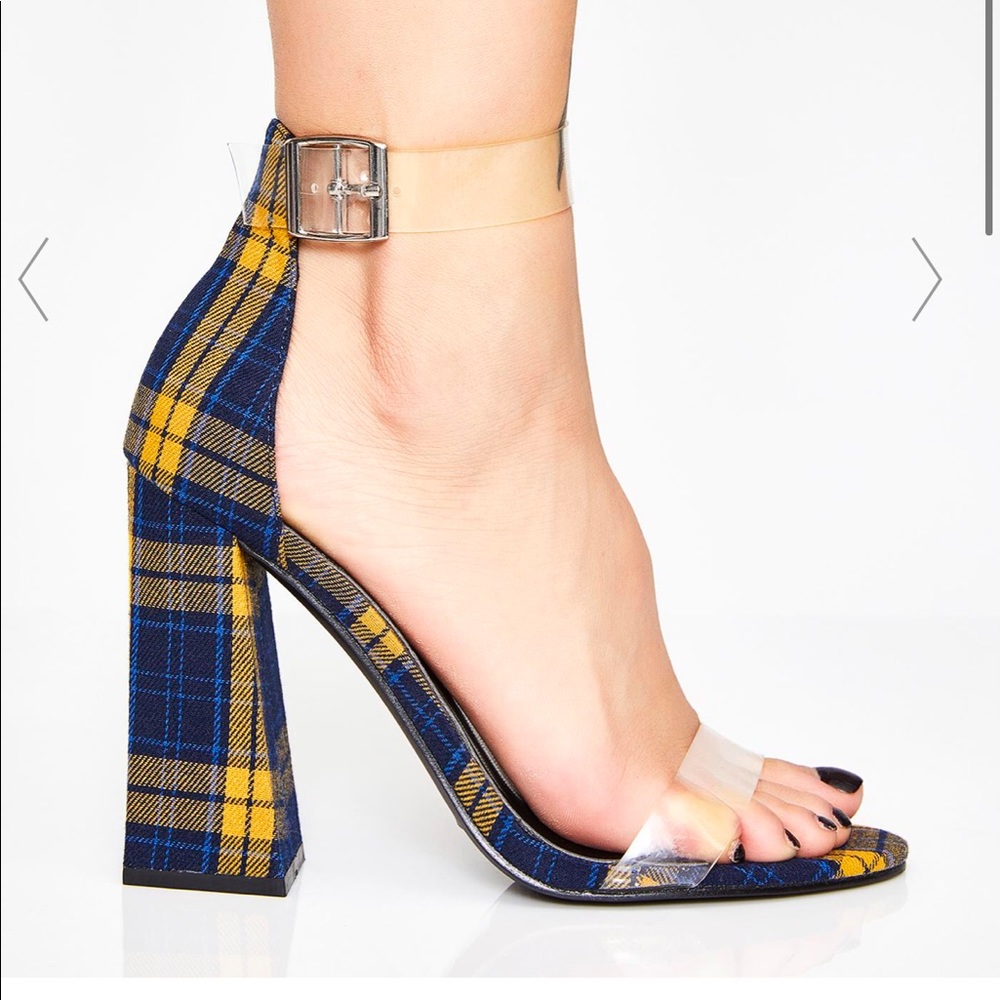 Bee like whatever plaid heels